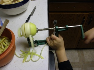 Automatic apple slicer thingy