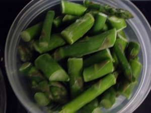 1 pint frozen asparagus